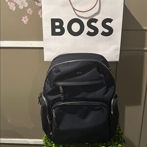 BOSS Men's Navy Backpack